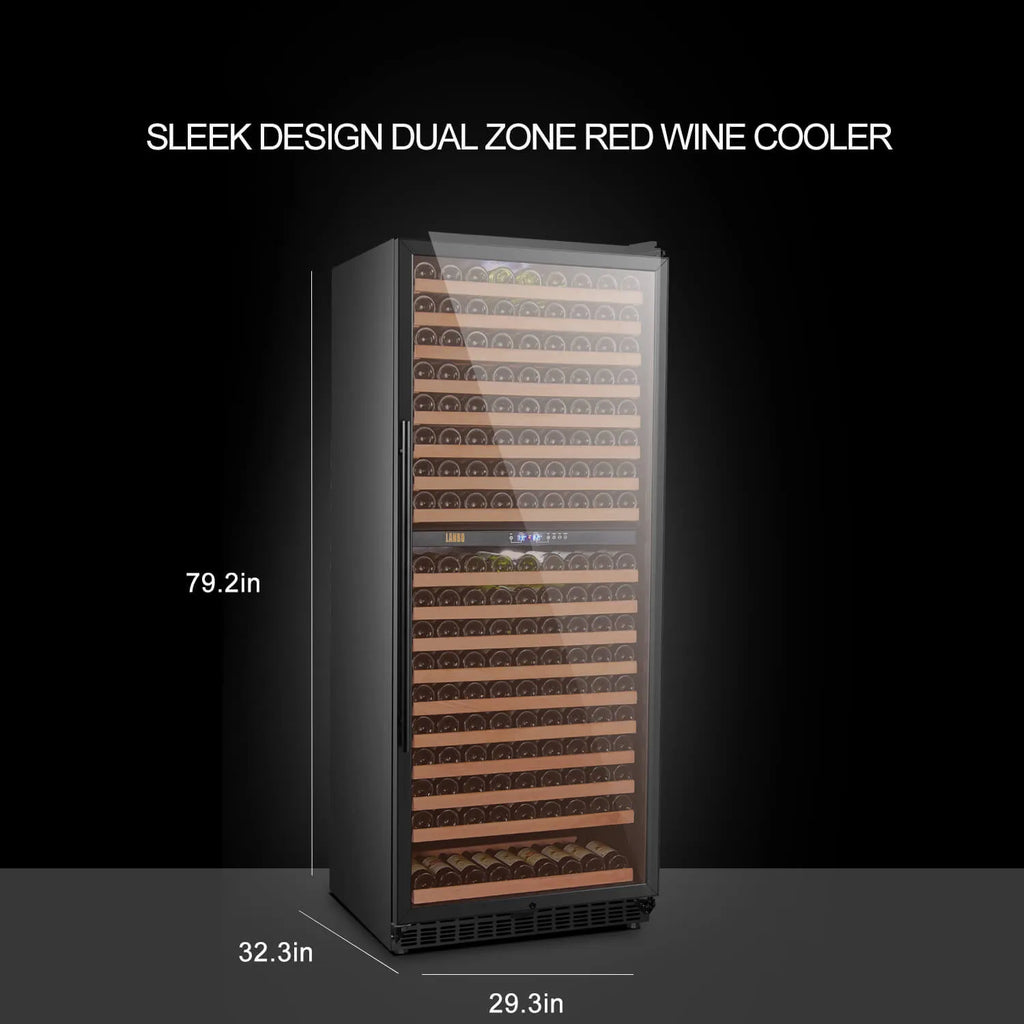Lanbo Lanbo 287 Bottle Dual Zone Wine Cooler LW306D LW306D Wine Refrigerators Topture