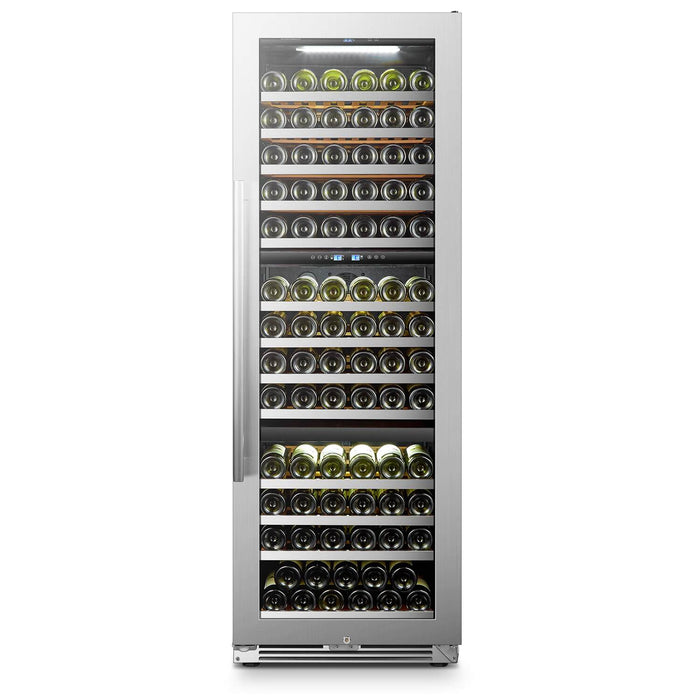 Lanbo LanboPro 143 Bottle Stainless Steel Triple Zone Wine Cooler LP168T LP168T Wine Refrigerators Topture