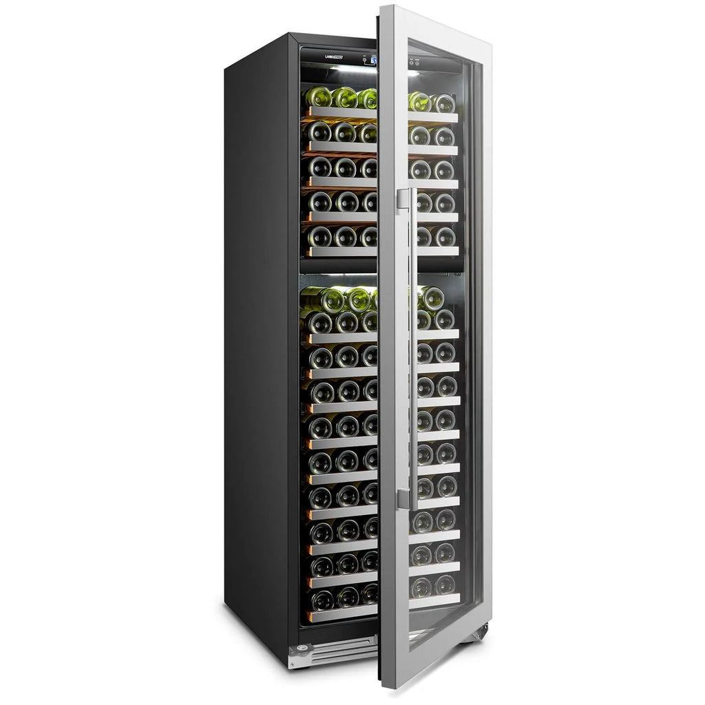 Lanbo LanboPro 153 Bottle Stainless Steel Dual Zone Wine Cooler LP168D LP168D Wine Refrigerators Topture