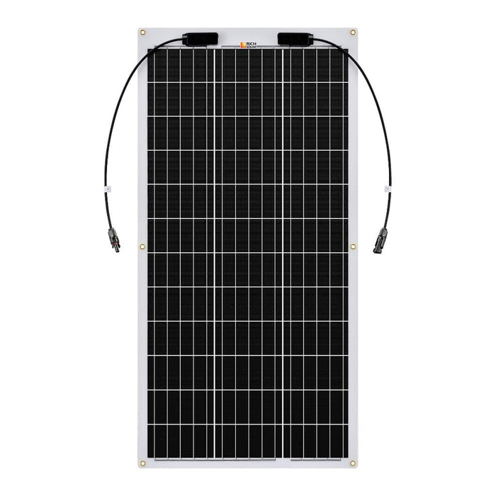 MEGA 100 FLEX | 100 Watt Monocrystalline Solar Panel | Best 12V Flexible Panel for VAN RVs and Off-Grid | High Efficiency - Topture