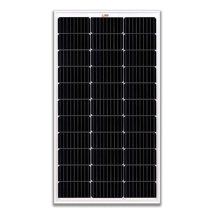 MEGA 100 Watt Monocrystalline Solar Panel | Best 12V Panel for VAN RVs and Off-Grid | 25-Year Output Warranty | UL Certified - Topture