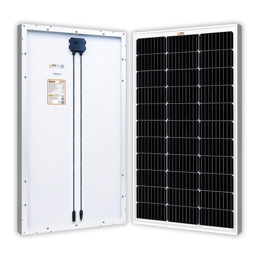 MEGA 100 Watt Monocrystalline Solar Panel | Best 12V Panel for VAN RVs and Off-Grid | 25-Year Output Warranty | UL Certified - Topture