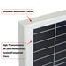 MEGA 200 Watt Monocrystalline Solar Panel | Best 24V Panel for RVs and Off-Grid | 25-Year Output Warranty | UL Certified - Topture