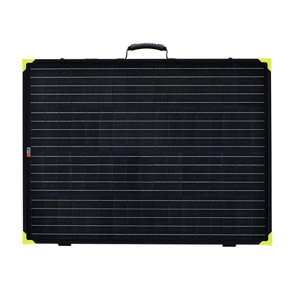 MEGA 200 Watt Portable Solar Panel Briefcase | Best 12V Panel for Solar Generators and Portable Power Stations | 25-Year Output Warranty - Topture