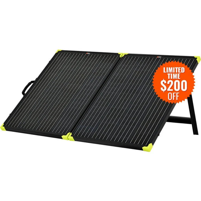 MEGA 200 Watt Portable Solar Panel Briefcase | Best 12V Panel for Solar Generators and Portable Power Stations | 25-Year Output Warranty - Topture