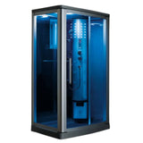 Mesa Mesa 802L Steam Shower Blue Glass 802L Right Steam Shower Topture