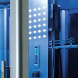 Mesa Mesa 802L Steam Shower Blue Glass 802L Right Steam Shower Topture