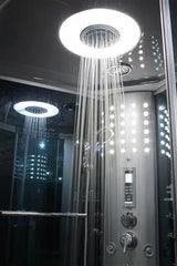Mesa Mesa 802L Steam Shower Blue Glass 802L Right Steam Shower Topture