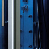 Mesa Mesa 802L Steam Shower Blue Glass 802L Right Steam Shower Topture