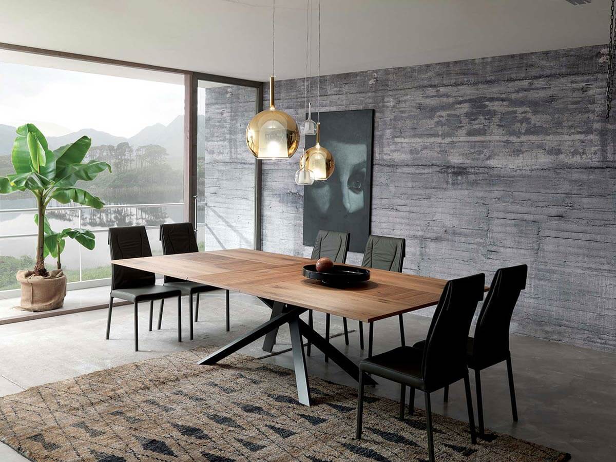 YumanMod Quadron Dining Table 40 x 79 (100) Oak - Extendable OZ01.01.02 Dining Tables Topture