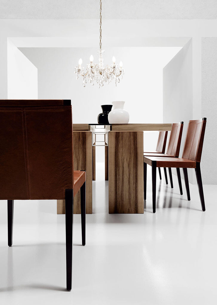 YumanMod Regency Dining Table Italian Walnut BR01.04.13 Dining Tables Topture