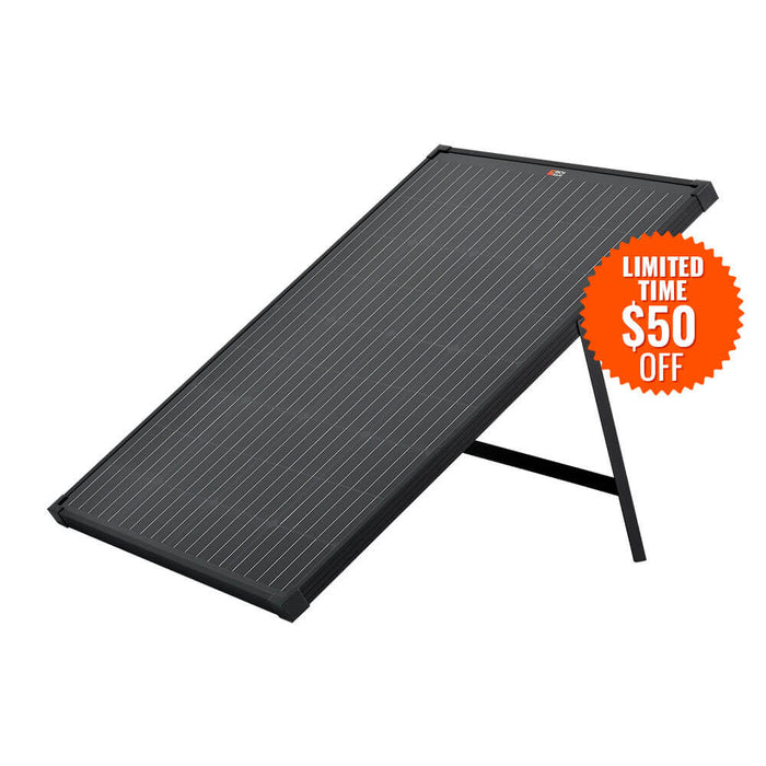 RICH SOLAR MEGA 100 Watt Portable Solar Panel Black - Topture