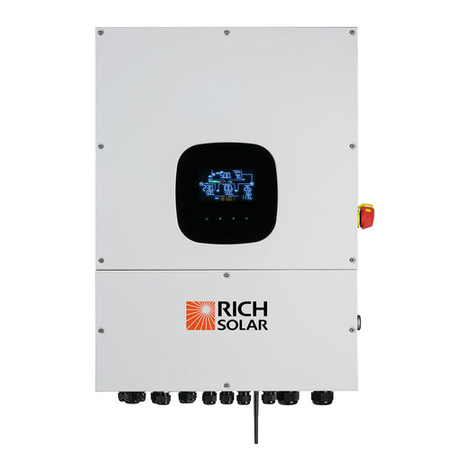 RICH SOLAR NOVA 12K PV Hybrid Inverter | All-In-One Solar Inverter | 12000W PV Input | 10000W Output | 48V 120/240V Split Phase - Topture