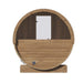 Sauna Life SaunaLife 2-4 Person 5' Long Barrel Sauna | Ergo Model E6 SL-MODELE6W Barrel Sauna Topture