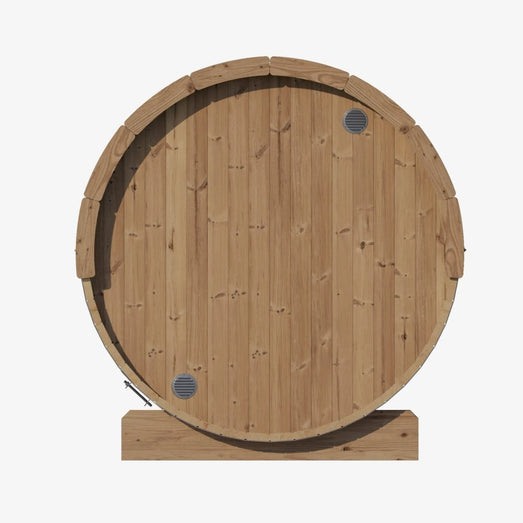 Sauna Life SaunaLife 2-4 Person 5' Long Barrel Sauna | Ergo Model E6 SL-MODELE6W Barrel Sauna Topture