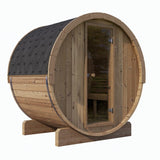 Sauna Life SaunaLife 4 Person 6' Long Barrel Sauna | Ergo Model E7 SL-MODELE7 Barrel Sauna Topture
