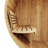 Sauna Life SaunaLife 4 Person 6' Long Barrel Sauna | Ergo Model E7 SL-MODELE7W Barrel Sauna Topture