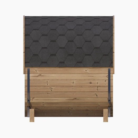 Sauna Life SaunaLife 4 Person 6' Long Barrel Sauna | Ergo Model E7 SL-MODELE7W Barrel Sauna Topture