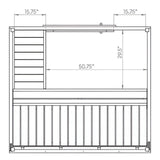 Sauna Life SaunaLife 4-Person Traditional Outdoor Sauna | Model G2 667-SL-MODELG2 Traditional Sauna Topture