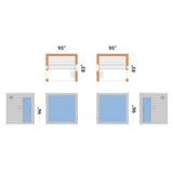 Sauna Life SaunaLife 5-Person Pre-Assembled Outdoor Sauna | Model G6 SL-MODELG6-R Traditional Sauna Topture