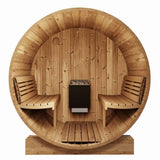Sauna Life SaunaLife 6 Person 7' Long Barrel Sauna | Ergo Model E8 SL-MODELE8G Barrel Sauna Topture