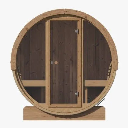 Sauna Life SaunaLife 6 Person 7' Long Barrel Sauna | Ergo Model E8 SL-MODELE8G Barrel Sauna Topture
