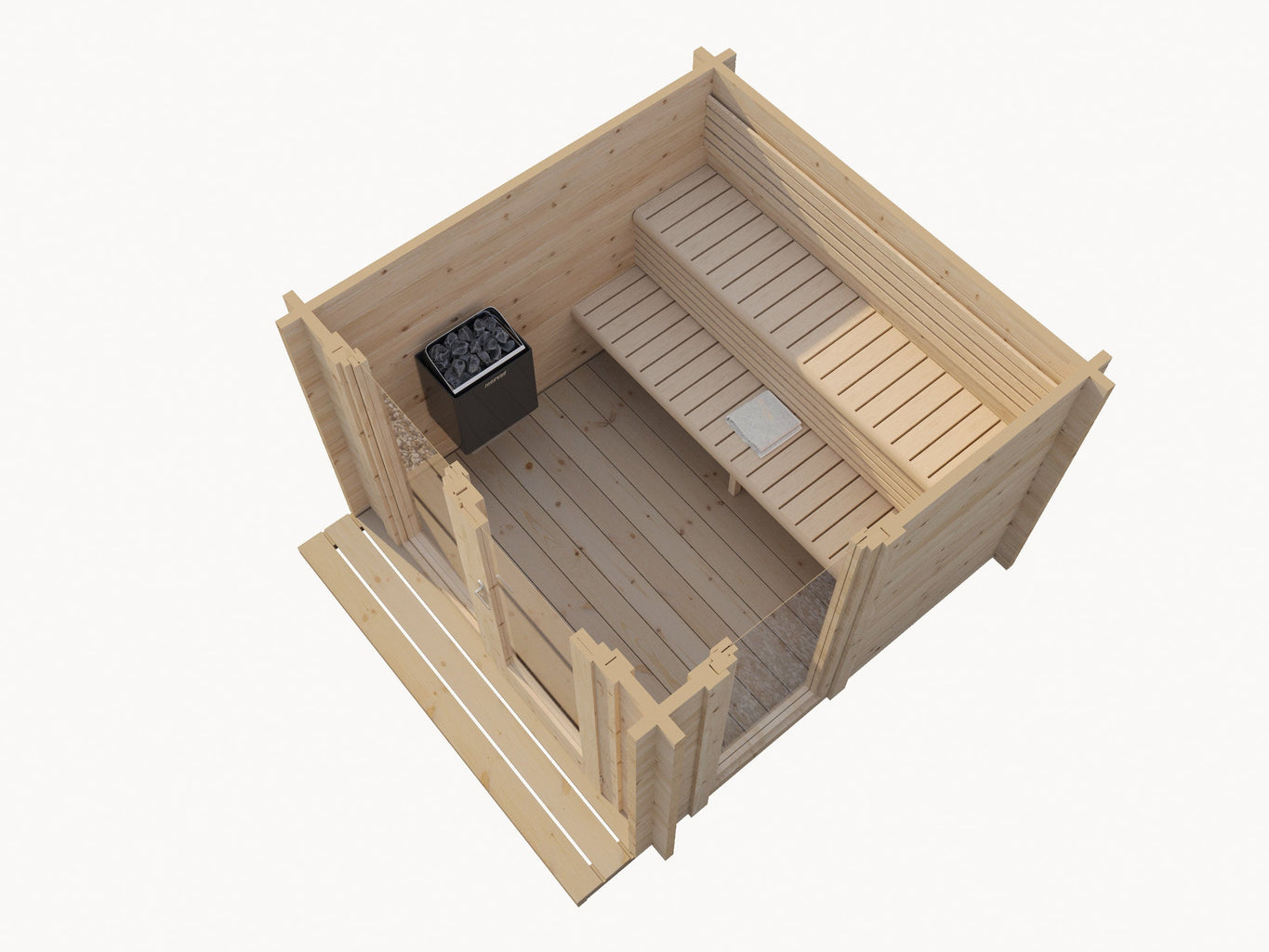 Sauna Life SaunaLife 6-Person Traditional Outdoor Sauna | Model G4 SL-MODELG4 Traditional Sauna Topture
