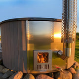 Sauna Life SaunaLife 6-Person Wood-Fired Hot Tub | Model S4B/S4N SL-MODELS4-NTL Hot Tub Topture
