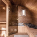 Sauna Life SaunaLife 8 Person Outdoor HobHouse Barrel Sauna W/ Changing Room | G11 SL-MODELX4 Traditional Sauna Topture