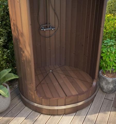 Sauna Life SaunaLife Barrel Shower | Model R3 SL-MODELR3 Outdoor Shower Topture