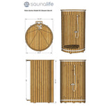 Sauna Life SaunaLife Barrel Shower | Model R3 SL-MODELR3 Outdoor Shower Topture
