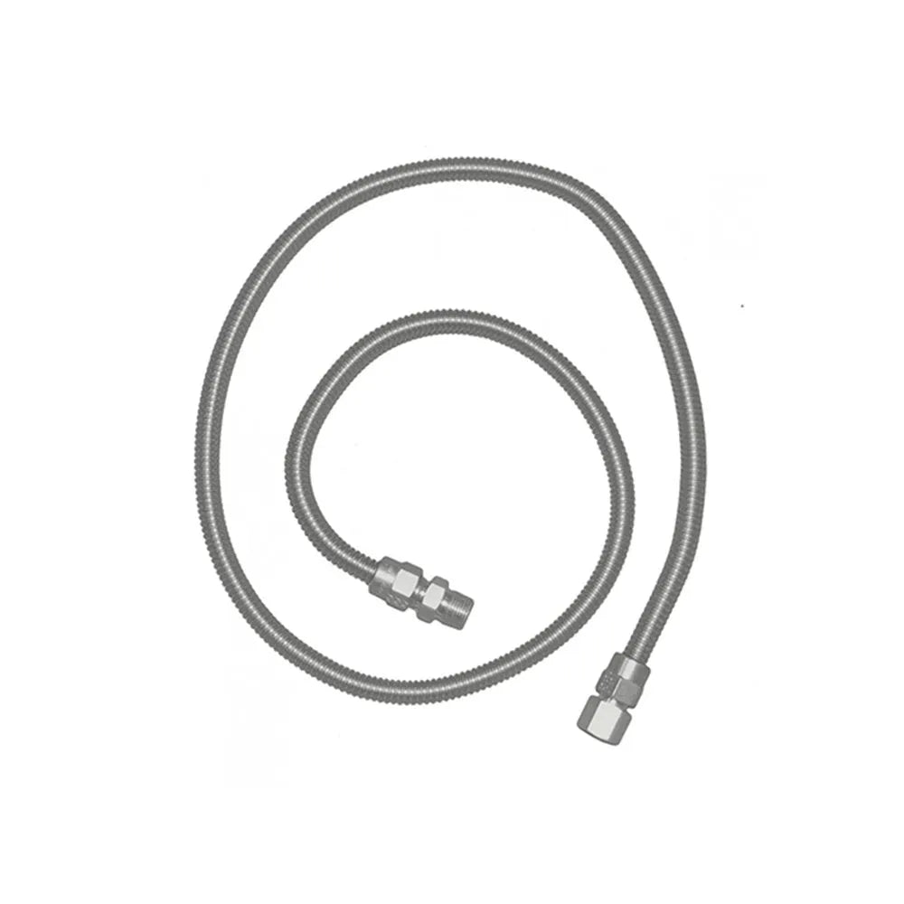 Renaissance Cooking Systems S.S. Flex Hose 36" - 3/8" Female Flares with Adapters SSFLEX6436 Grilling Accessories Topture
