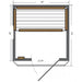 SunRay Saunas Sunray Barrett 1-2 Person Indoor Infrared Sauna HL100K2 HL100K2 Indoor Saunas Topture
