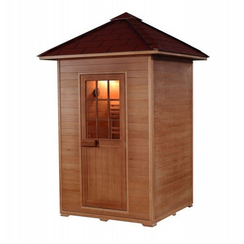 SunRay Saunas Sunray Eagle 2-Person Outdoor Traditional Sauna HL200D1 HL200D1 Outdoor Saunas Topture