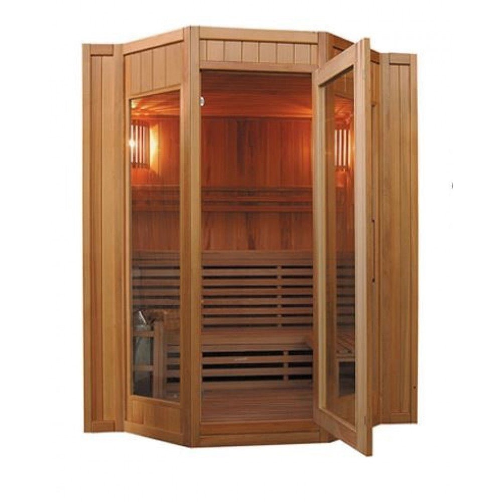 SunRay Saunas Sunray Tiburon 4-Person Traditional Steam Sauna HL400SN HL400SN Indoor Saunas Topture