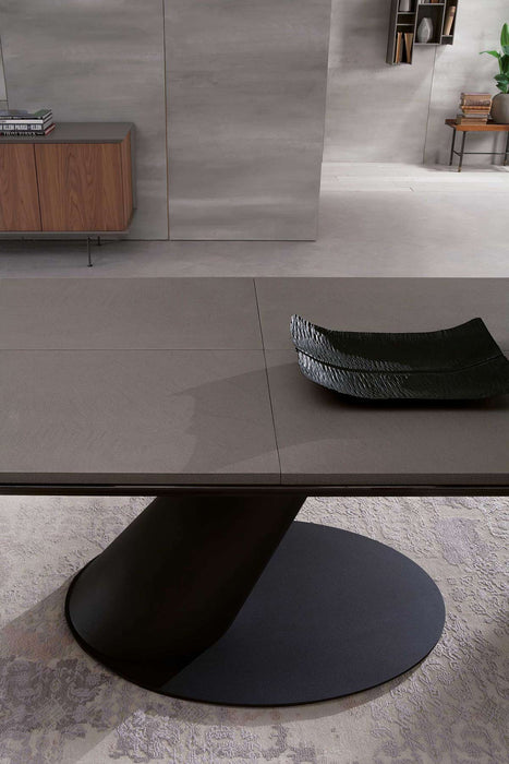 YumanMod Taurus Dining Table 40 x 79 (100) - Extendable Cement Resin OZ01.05.01 Dining Tables Topture