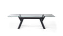 YumanMod Theodosia Dining Table - Glass Top Oak Base BR01.01.08 Dining Tables Topture