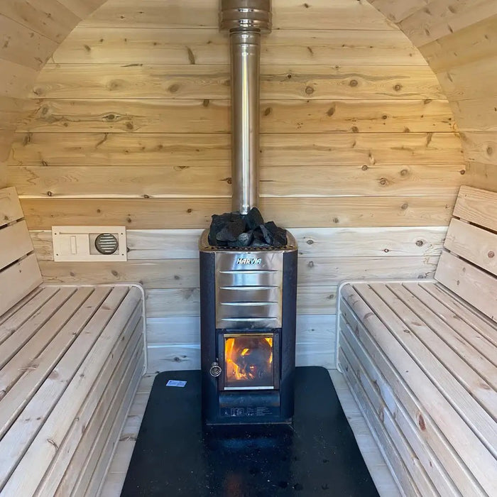 True North Schooner 2-8 Person Outdoor Barrel Sauna - Topture