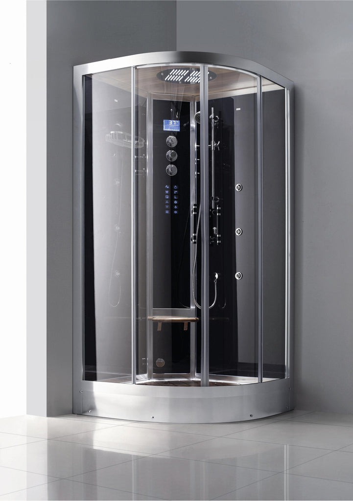 Athena Athena WS-102 - Framed Round Sliding Steam Shower WS-102 Steam Shower Topture