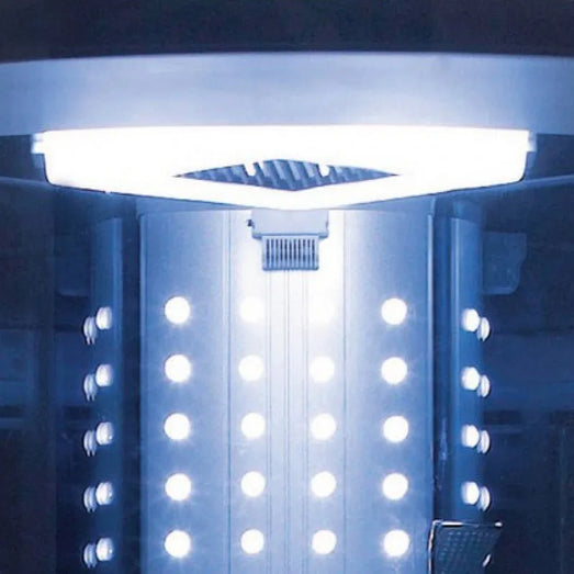 Mesa WS-302/WS-302A - Blue Glass Steam Shower - Mesa WS-302 Steam Shower Topture