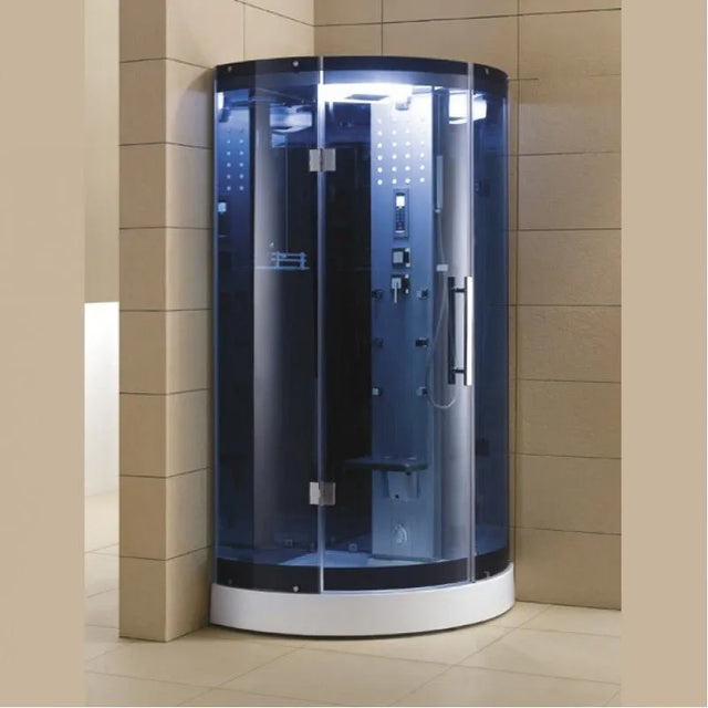 Mesa WS-302/WS-302A - Blue Glass Steam Shower - Mesa WS-302A Steam Shower Topture