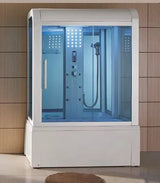 Mesa WS-501 - Yukon Steam Shower Tub Combo - Mesa WS-501-White Steam Shower Topture