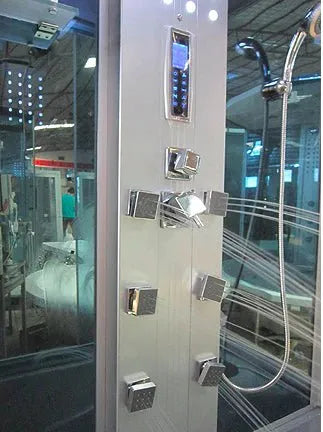 Mesa WS-501 - Yukon Steam Shower Tub Combo - Mesa WS-501-White Steam Shower Topture