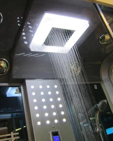 Mesa WS-501 - Yukon Steam Shower Tub Combo - Mesa WS-501-White Steam Shower Topture