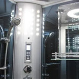 Mesa WS-801L/WS-801A - Blue Glass Steam Shower - Mesa WS-801L Steam Shower Topture