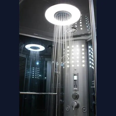 Mesa WS-801L/WS-801A - Blue Glass Steam Shower - Mesa WS-801L Steam Shower Topture