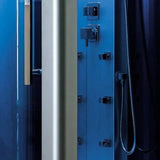Mesa WS-801L/WS-801A - Blue Glass Steam Shower - Mesa WS-801L Steam Shower Topture