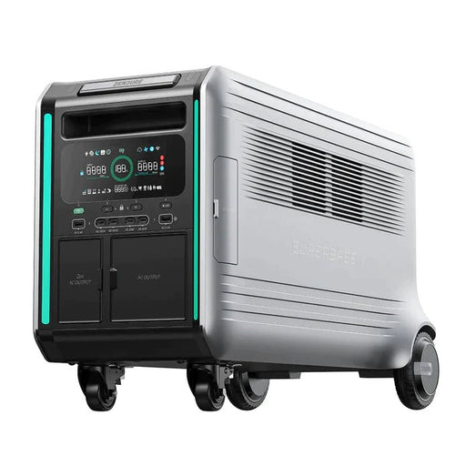 Zendure SuperBase V4600 7200W 120/240V Portable Power Station Kit | 18.4kWh Lithium Battery Bank| 8 x 200 Watts Rigid Solar Panels - Topture