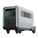 Zendure SuperBase V6400 3600W 120/240V Portable Power Station Kit | 200W 12V Mono Folding Solar Panels - Topture