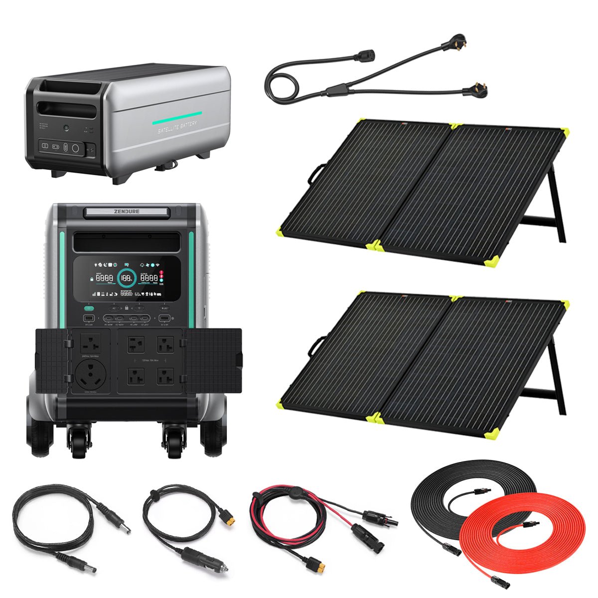 Zendure SuperBase V6400 Power Station Kit: 12.8kWh | Solar Panels — Topture